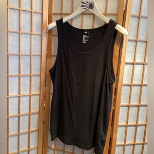H&M Basic Black Sleeveless Tank Top Men's Size Large